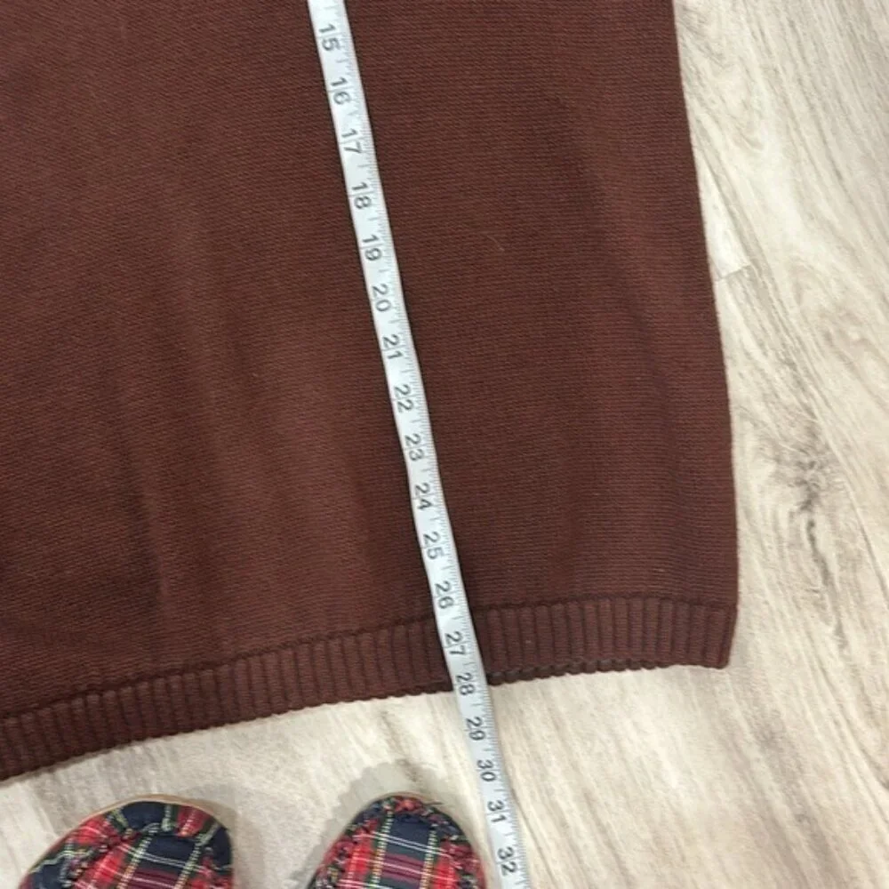 The North Face Men's Dark Brown Crewneck Sweater wool blend size medium